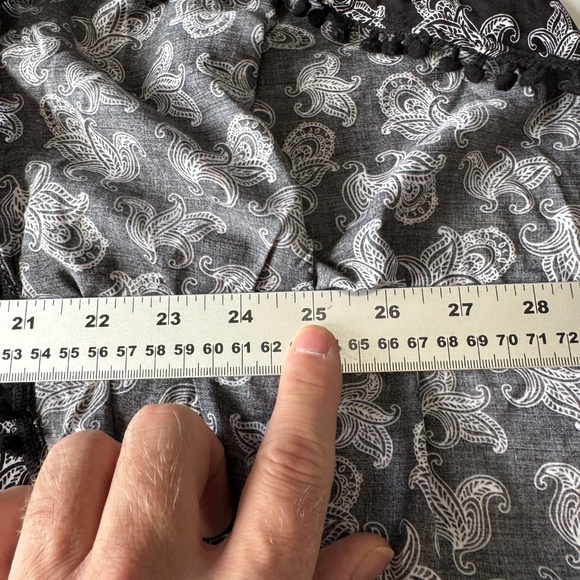 Bikini Village Women's Aztec Floral Beach Cover Up Top Black Large Vacation Pool - Picture 9 of 12